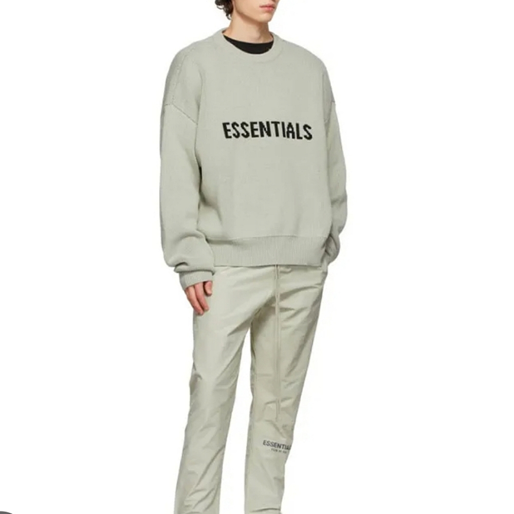 Fear of God Black Crewneck Sweater Essentials